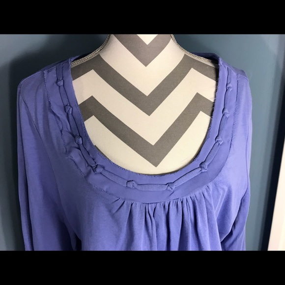 💜NWT Sara Spencer Pretty purple top 2X💜 - Picture 4 of 7